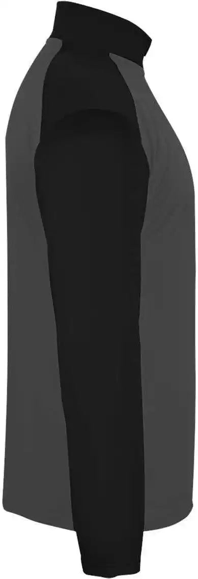 Badger Sport 4006 Ultimate Softlock 1/4 Zip Graphite Black