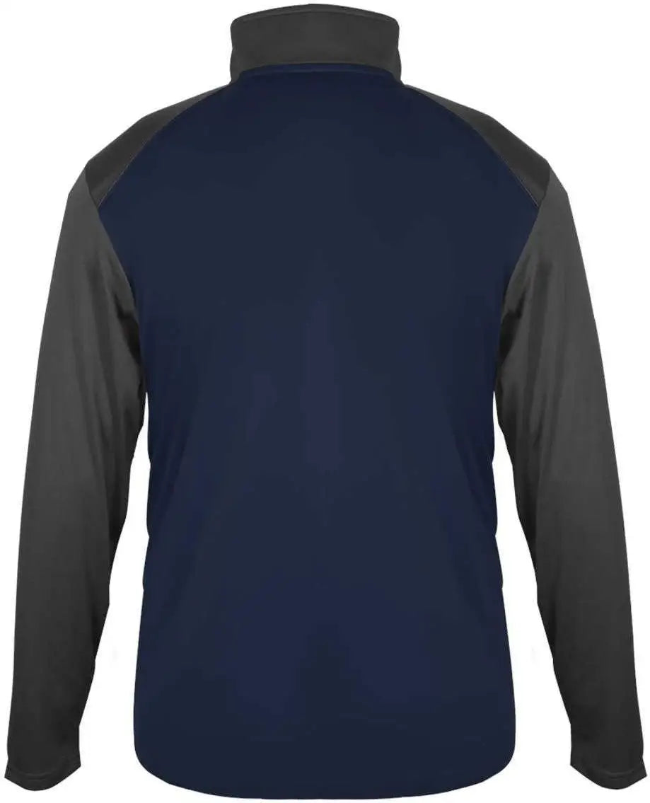 Badger Sport 4006 Ultimate Softlock 1/4 Zip - Navy Graphite