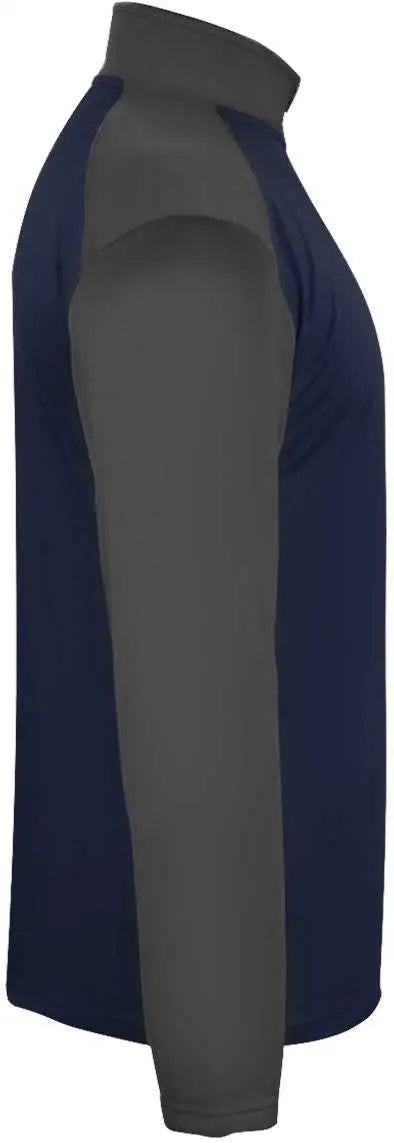 Badger Sport 4006 Ultimate Softlock 1/4 Zip - Navy Graphite