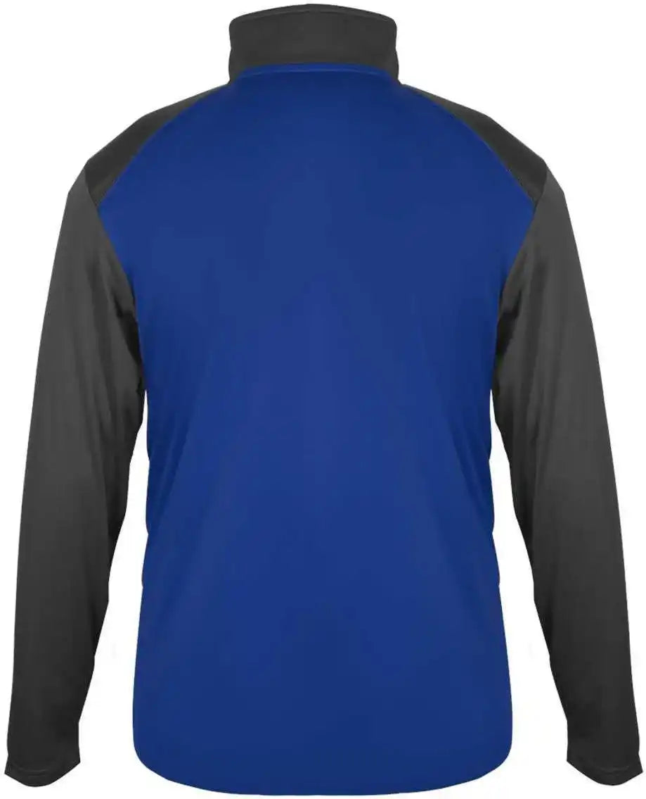 Badger Sport 4006 Ultimate Softlock 1/4 Zip - Royal Graphite