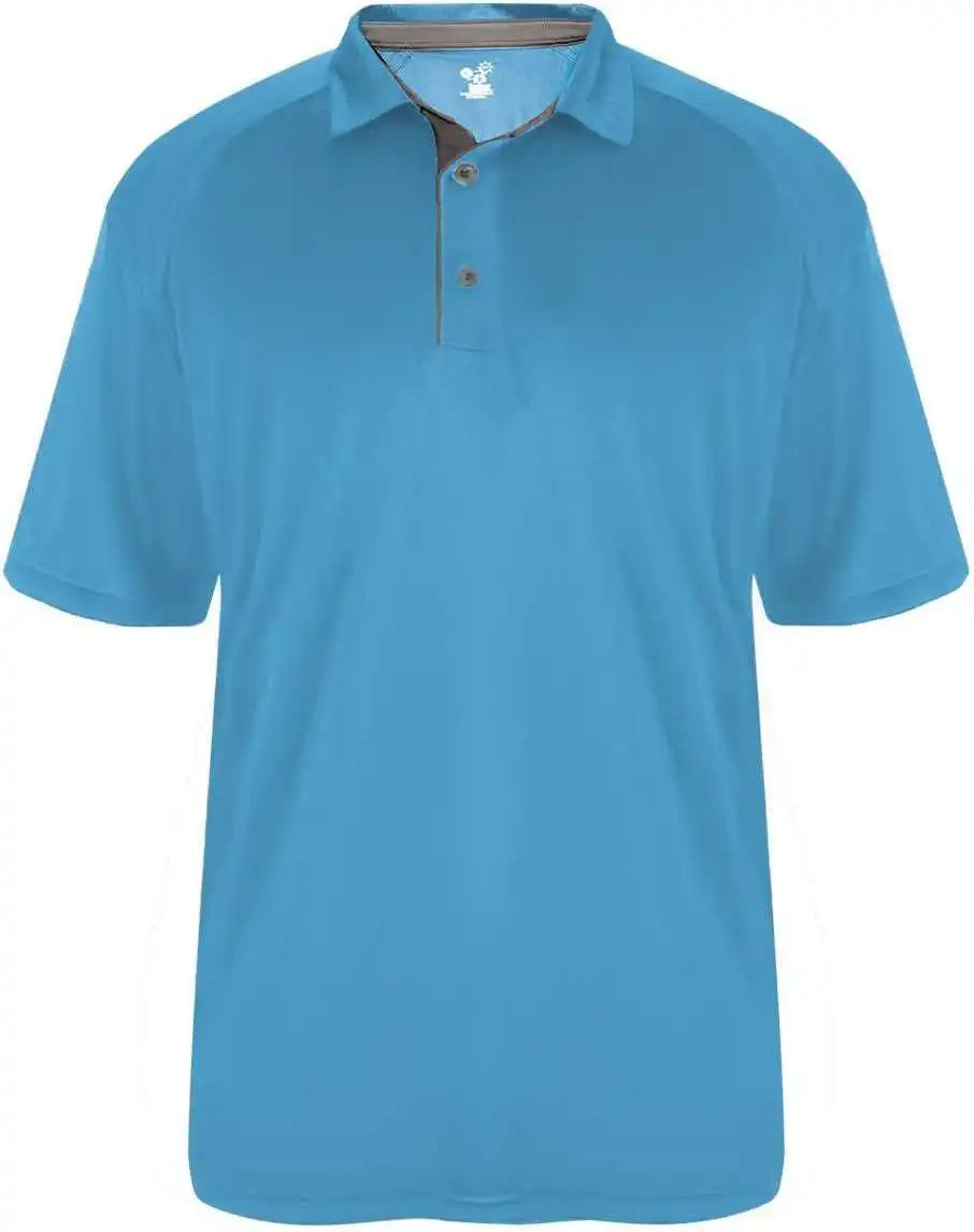 Badger Sport 4040 Ultimate Softlock Polo - Columbia Blue Graphite