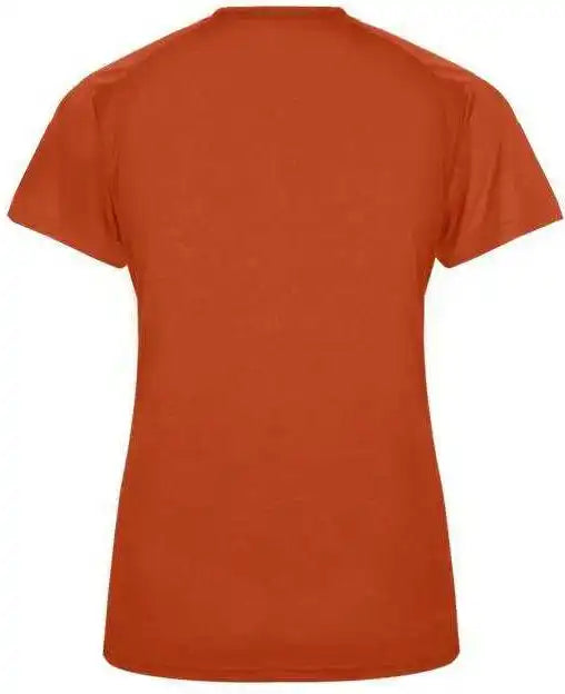 Badger Sport 4062 Ultimate Softlock Ladies V-neck Short Sleeve Tee - Orange