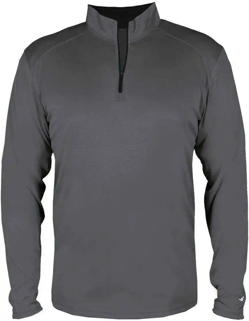 Badger Sport 4102 b Core 1/4 Zip Graphite Black