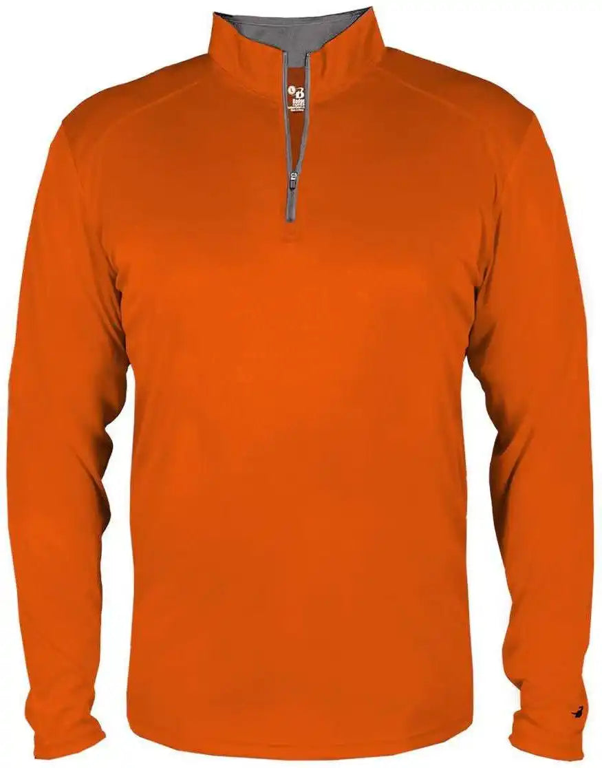Badger Sport 4102 b Core 1/4 Zip Orange Graphite
