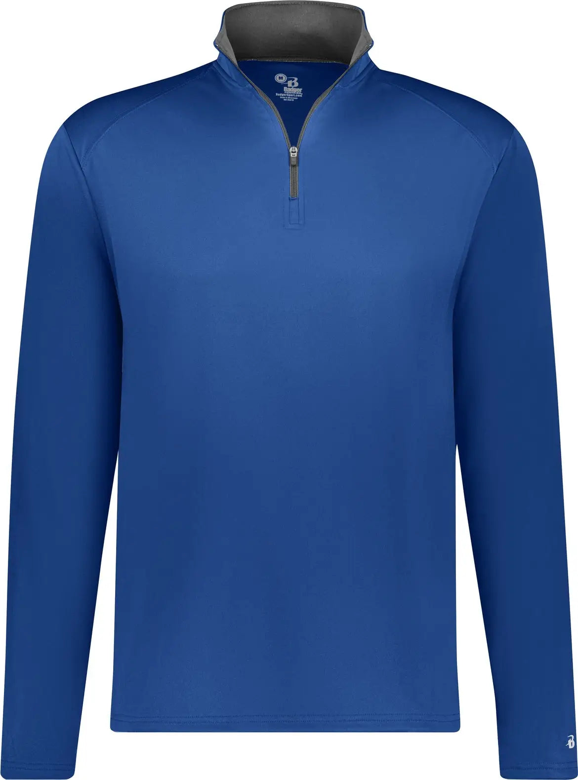 Badger Sport 4102 B-core 1/4 Zip - Royal Gray - Adult Xs