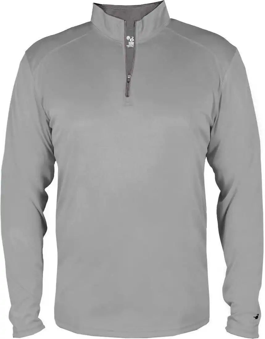 Badger Sport 4102 b Core 1/4 Zip Silver Graphite