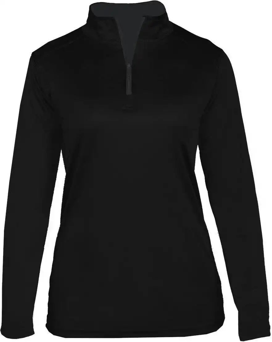 Badger Sport 4103 B-core Ladies 1/4 Zip - Black Graphite