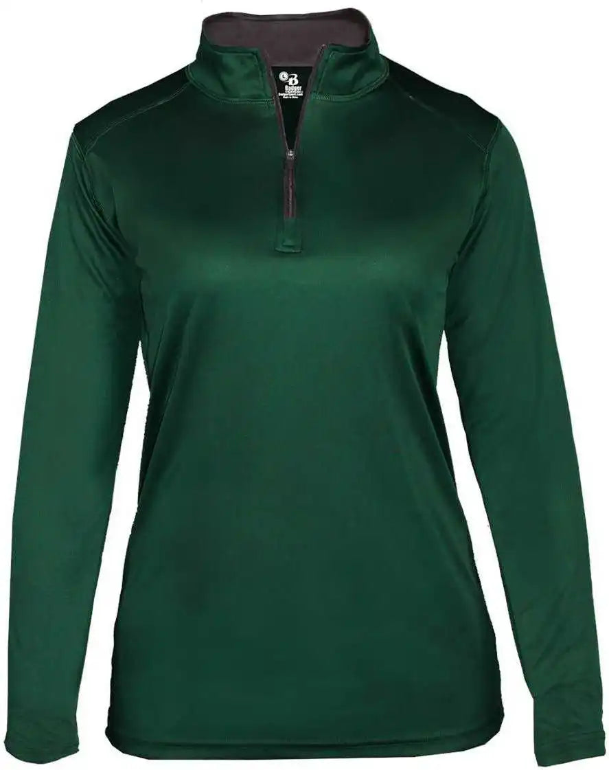 Badger Sport 4103 B-core Ladies 1/4 Zip - Forest Graphite