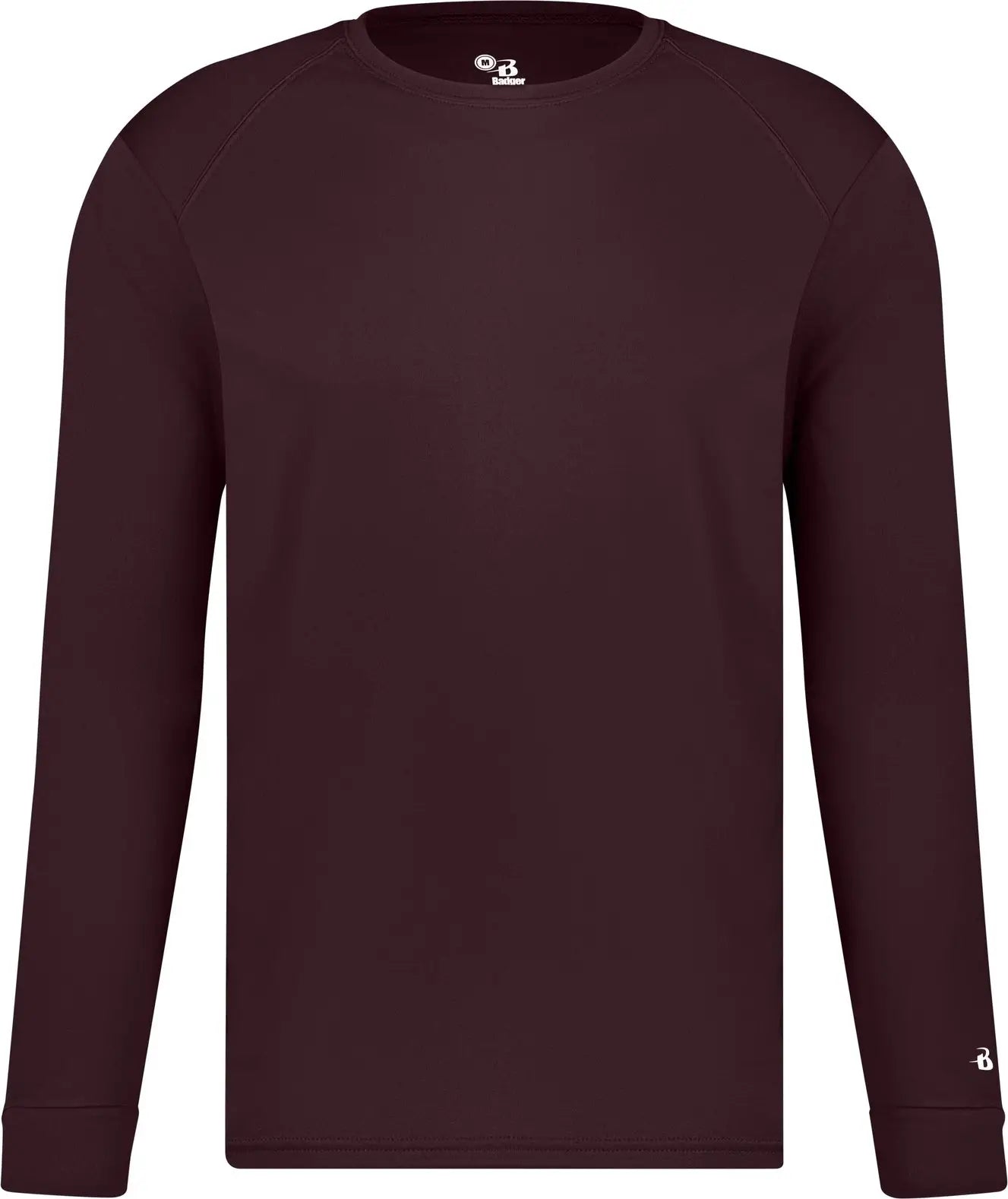 Badger Sport 4104 B-core L/s Tee - Maroon - Adult s