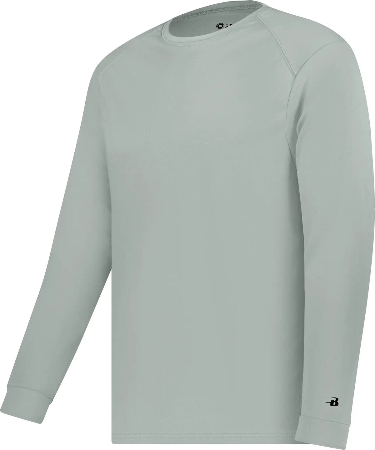 Badger Sport 4104 B-core L/s Tee - Silver - Adult s
