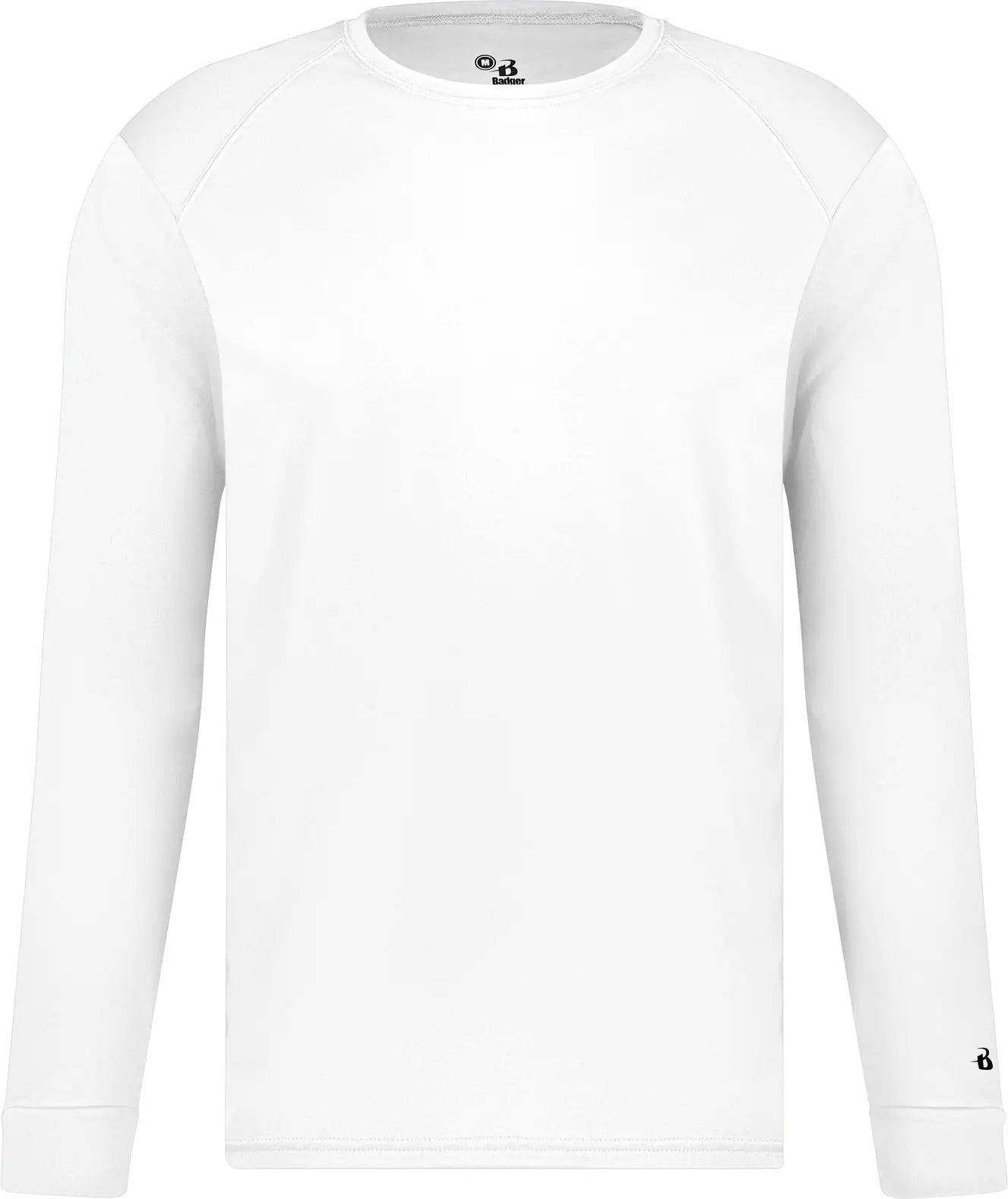 Badger Sport 4104 B-core L/s Tee - White - Adult s