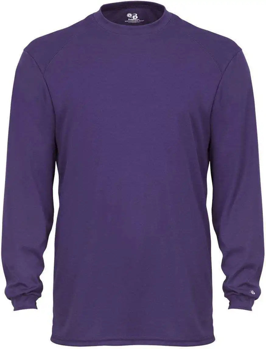 Badger Sport 4104 b Core Long Sleeve Tee Purple
