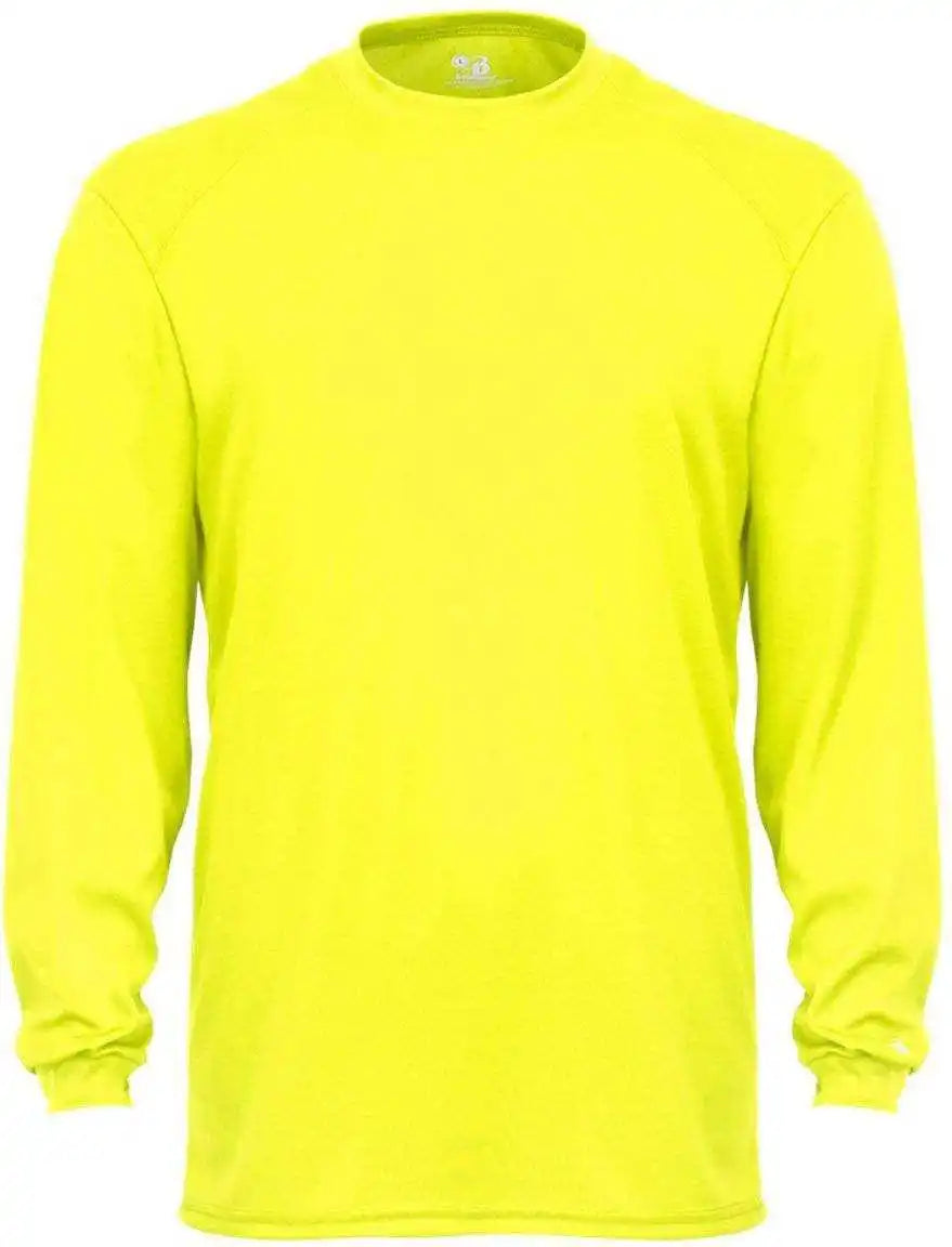Badger Sport 4104 b Core Long Sleeve Tee Safety Yellow