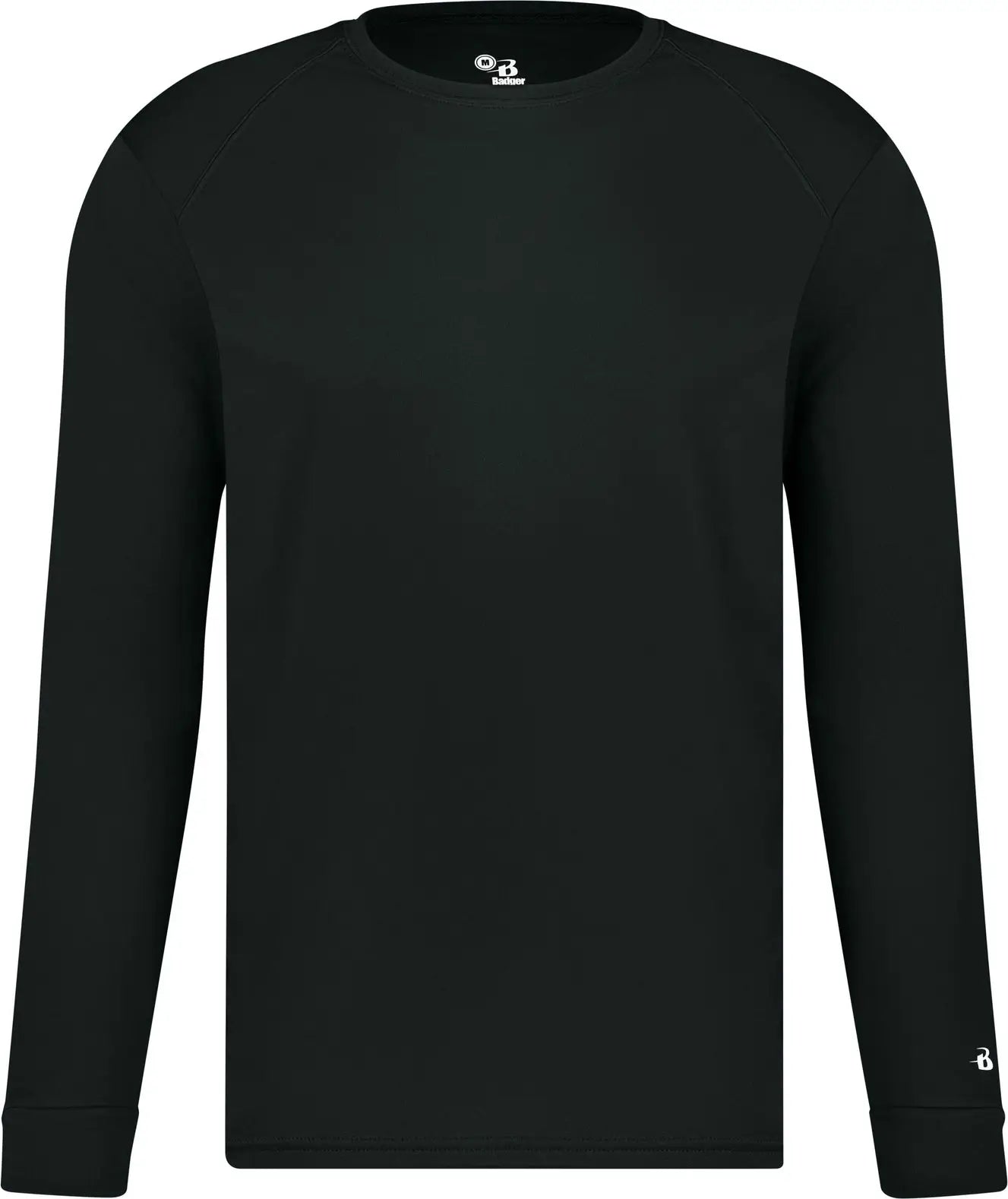Badger Sport 410400 B-core L/s Tee - Black - Adult s