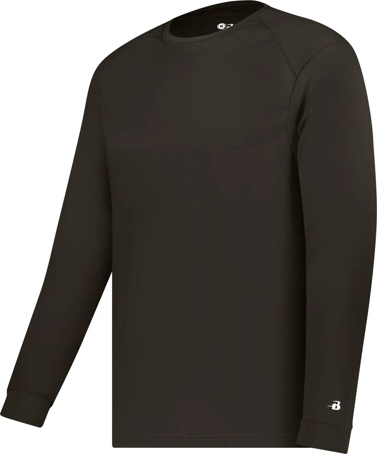 Badger Sport 410400 B-core L/s Tee - Brown - Adult s