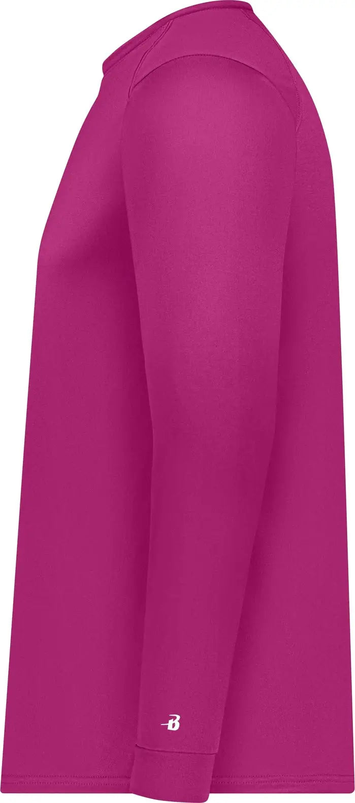 Badger Sport 410400 B-core L/s Tee - Hot Pink