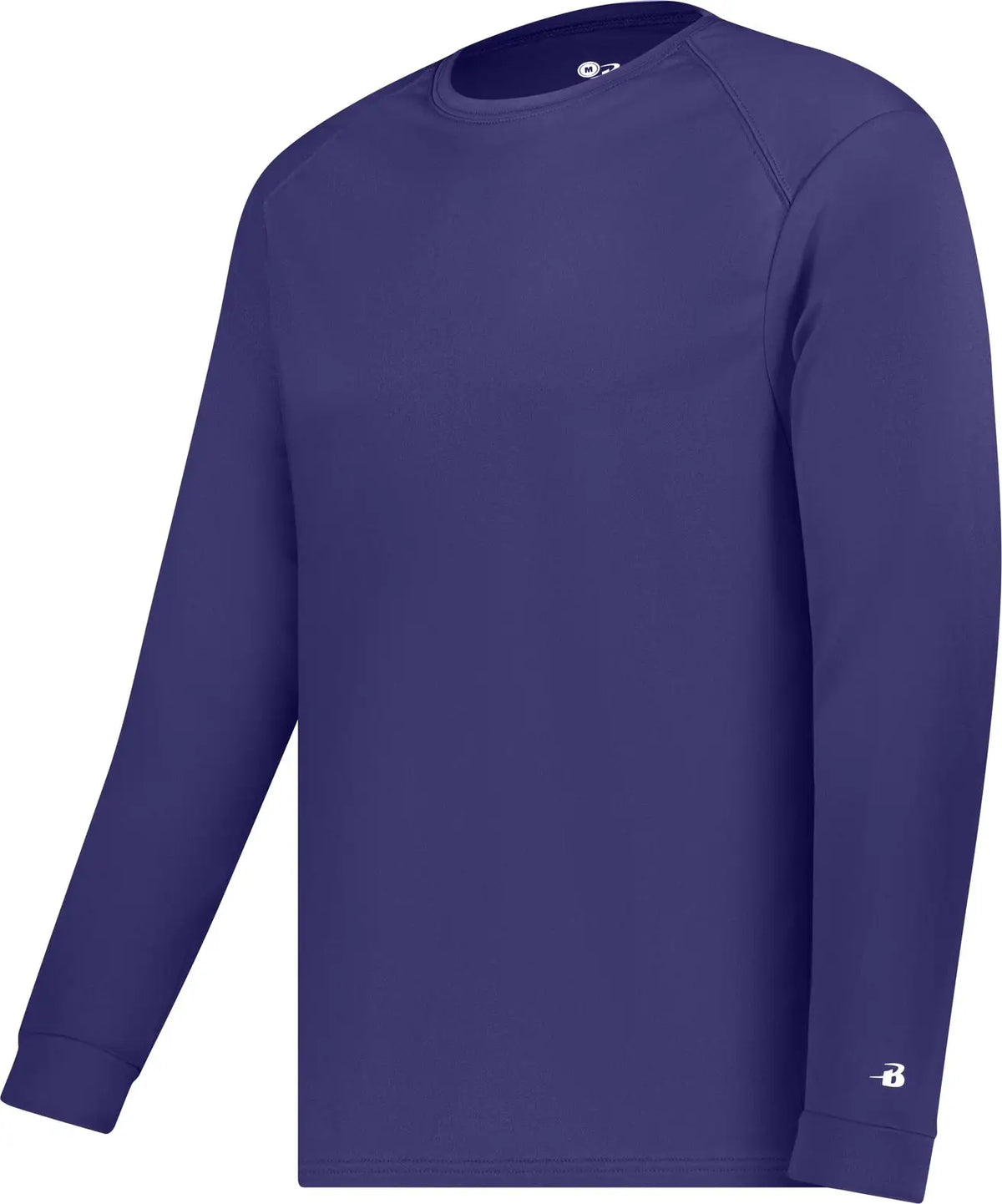 Badger Sport 410400 B-core L/s Tee - Purple - Adult s