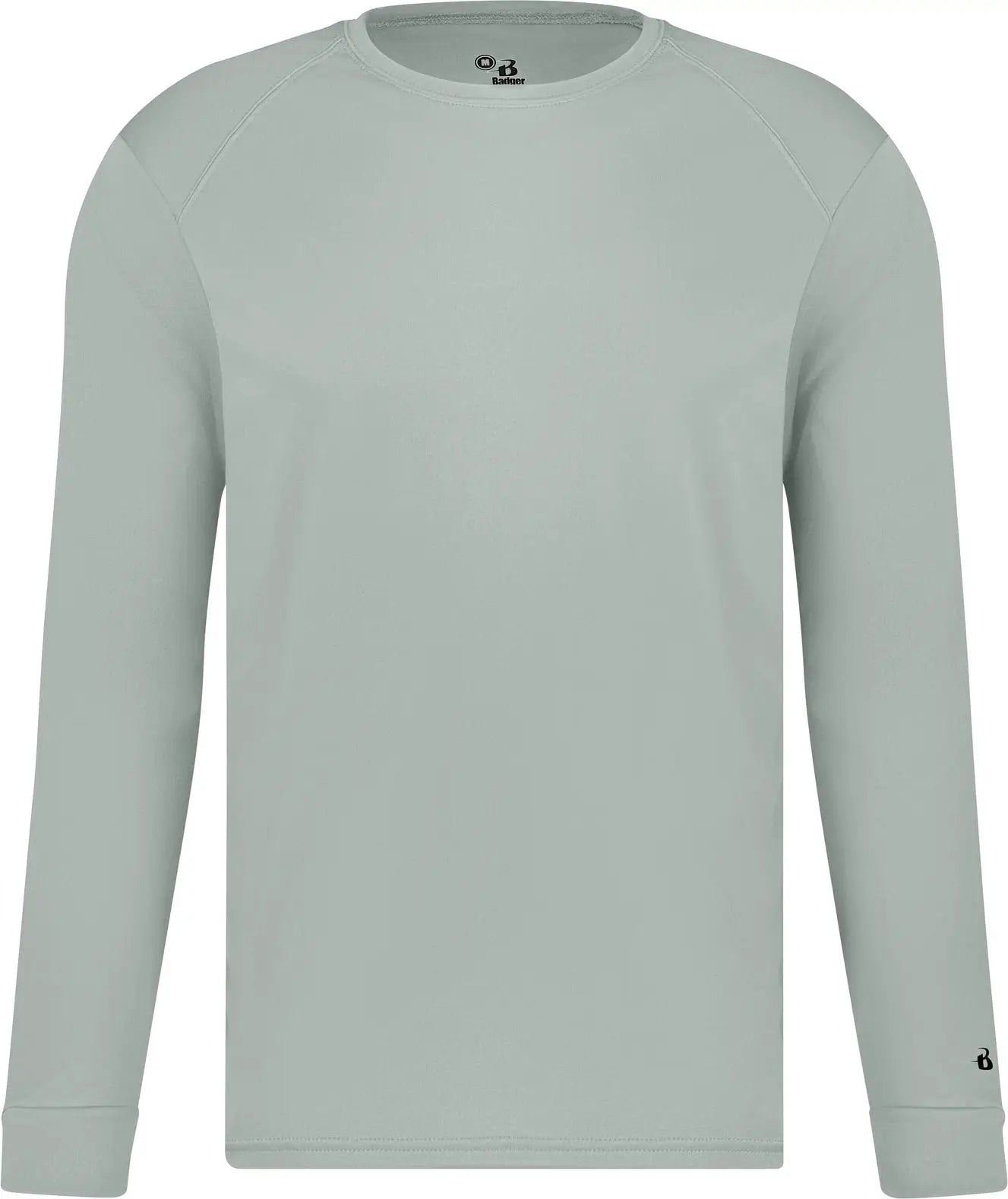 Badger Sport 410400 B-core L/s Tee - Silver - Adult s