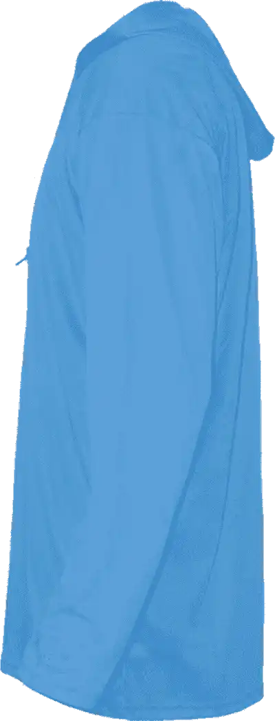 Badger Sport 4105 B-core Long Sleeve Hoodie Tee - Columbia Blue