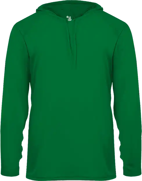 Badger Sport 4105 B-core Long Sleeve Hoodie Tee - Kelly