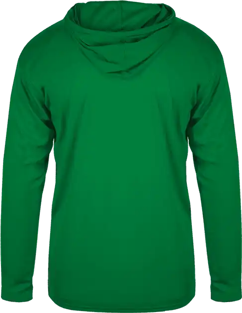 Badger Sport 4105 b Core Long Sleeve Hoodie Tee Kelly