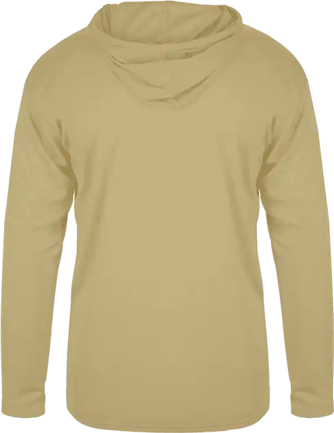 Badger Sport 4105 b Core Long Sleeve Hoodie Tee Vegas Gold