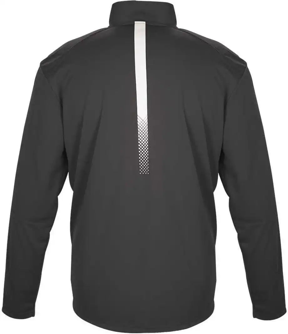 Badger Sport 4106 Sideline 1/4 Zip Graphite White