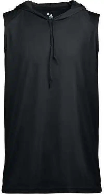 Badger Sport 4108 b Core Sleeveless Hood Tee Black