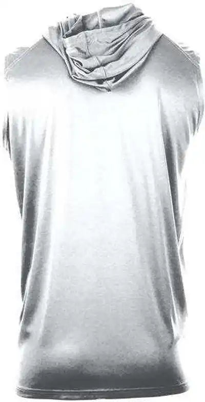 Badger Sport 4108 b Core Sleeveless Hood Tee White