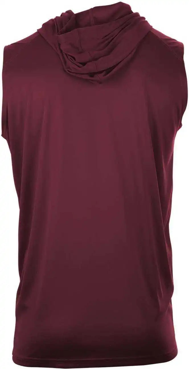 Badger Sport 4108 b Core Sleeveless Hoodie Tee Maroon