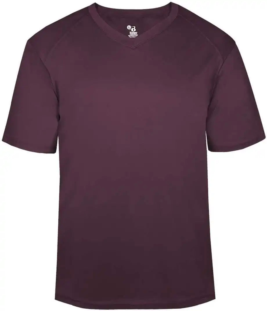 Badger Sport 4124 B-core V-neck Tee - Maroon
