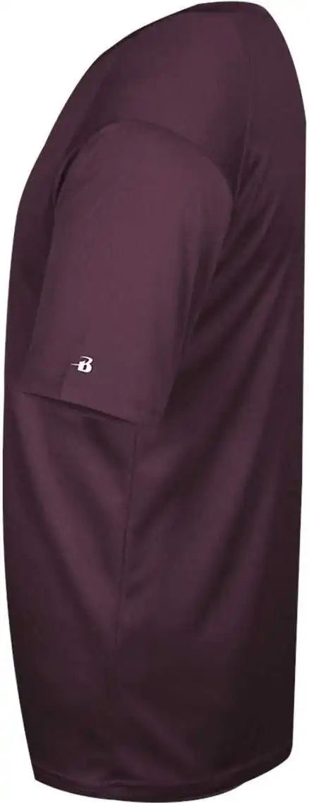 Badger Sport 4124 B-core V-neck Tee - Maroon