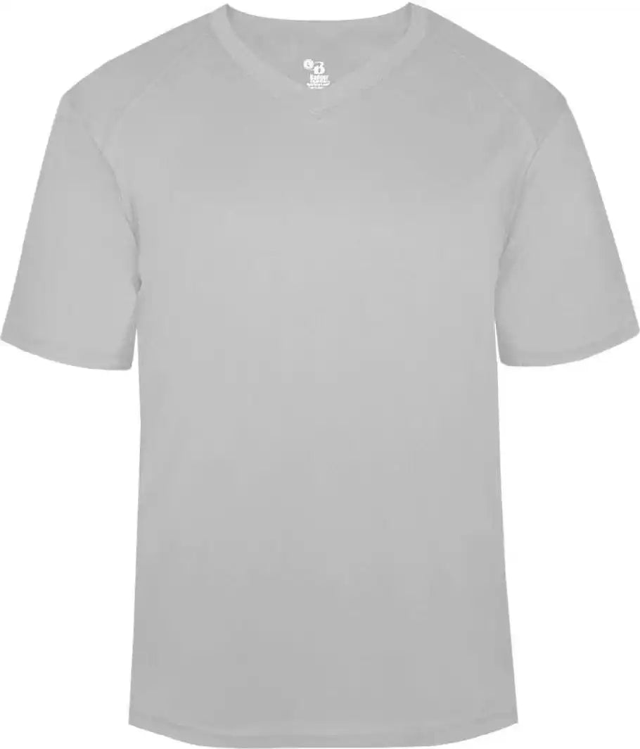 Badger Sport 4124 B-core V-neck Tee - Silver