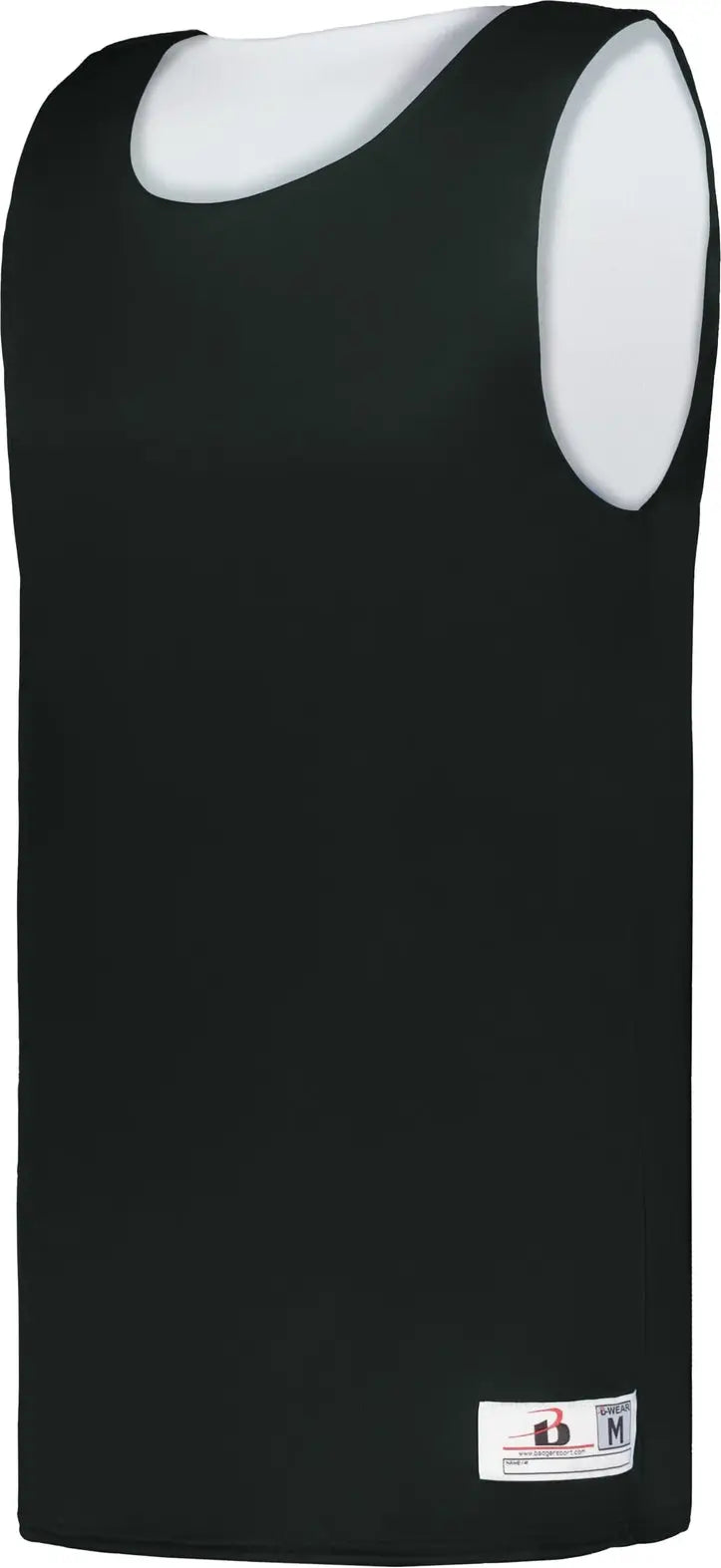 Badger Sport 4129 B-core Reversible Jersey - Black White - Adult s