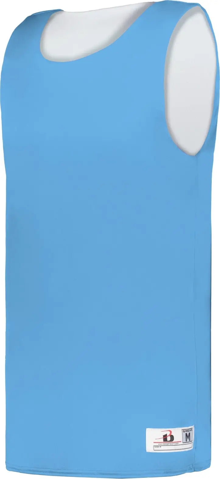 Badger Sport 4129 B-core Reversible Jersey - Columbia Blue White - Adult s
