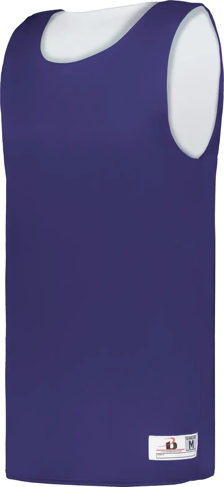 Badger Sport 4129 B-core Reversible Jersey - Purple White - Adult s