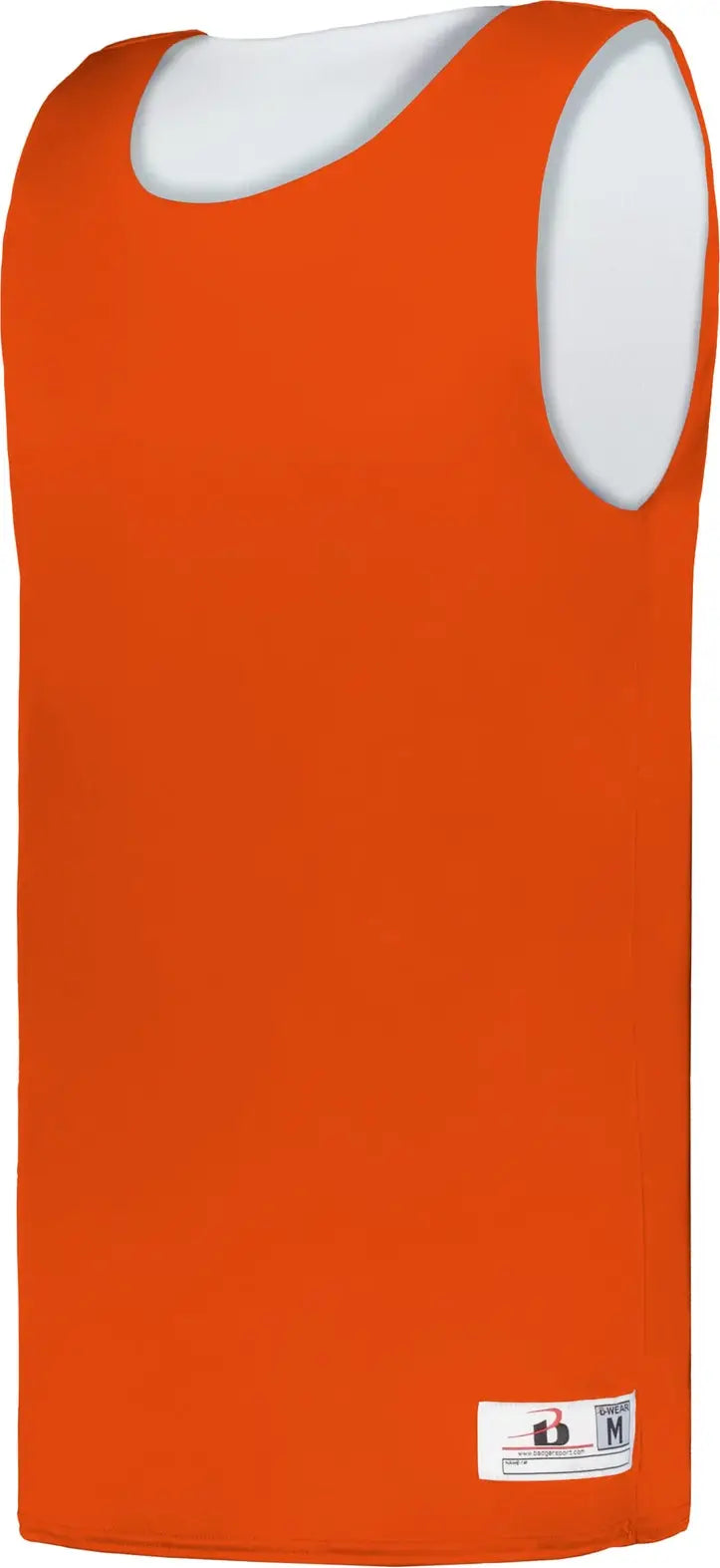 Badger Sport 412900 B-core Reversible Jersey - Burnt Orange White - Adult s