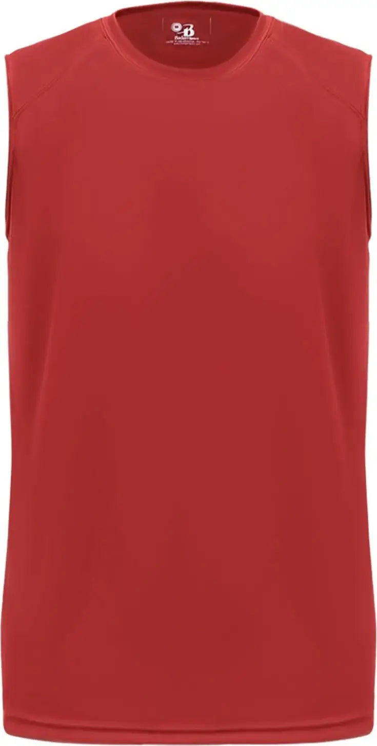 Badger Sport 4130 B-core Sleeveless Tee - Red - Adult s
