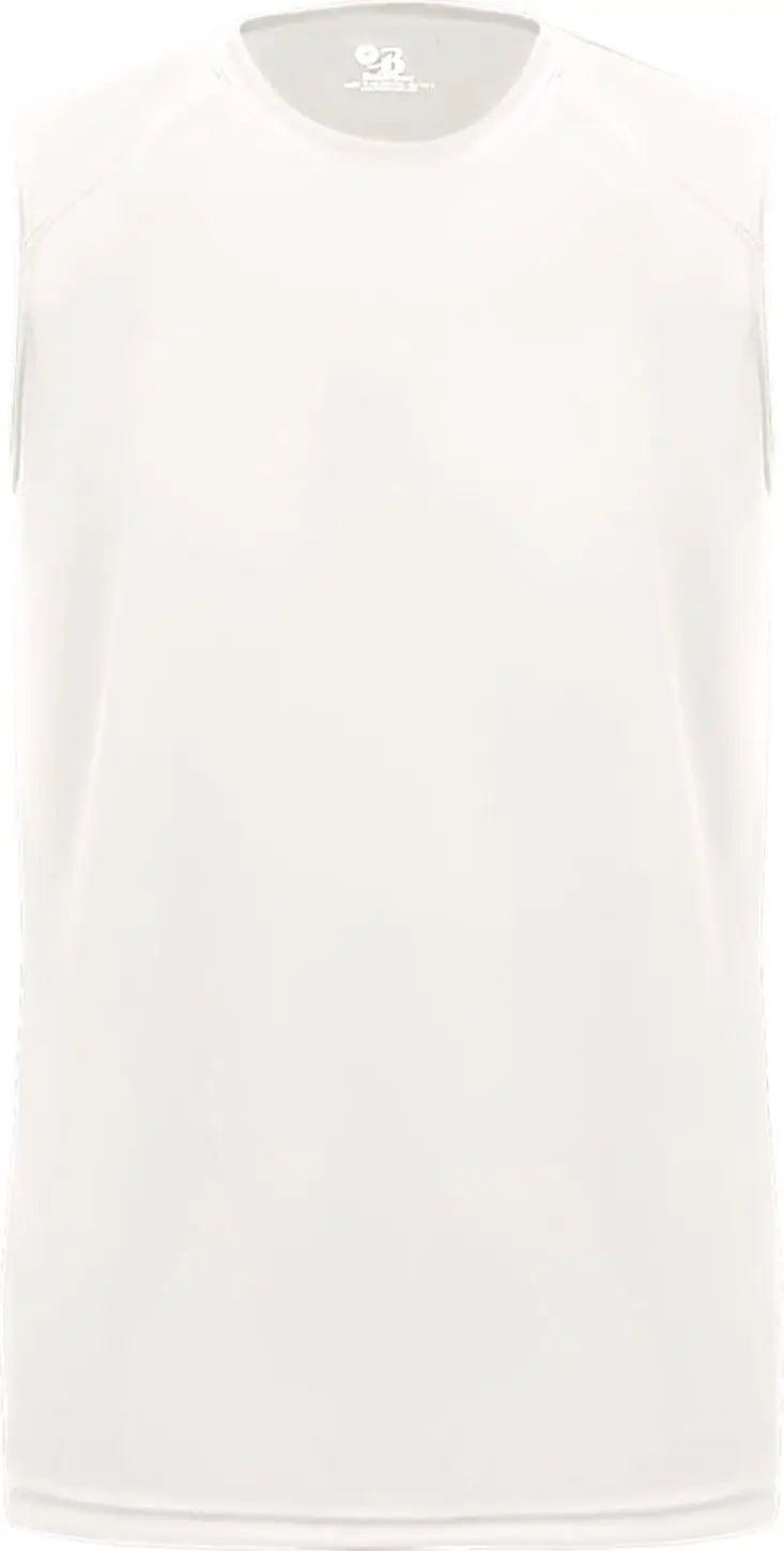 Badger Sport 4130 B-core Sleeveless Tee - White - Adult s