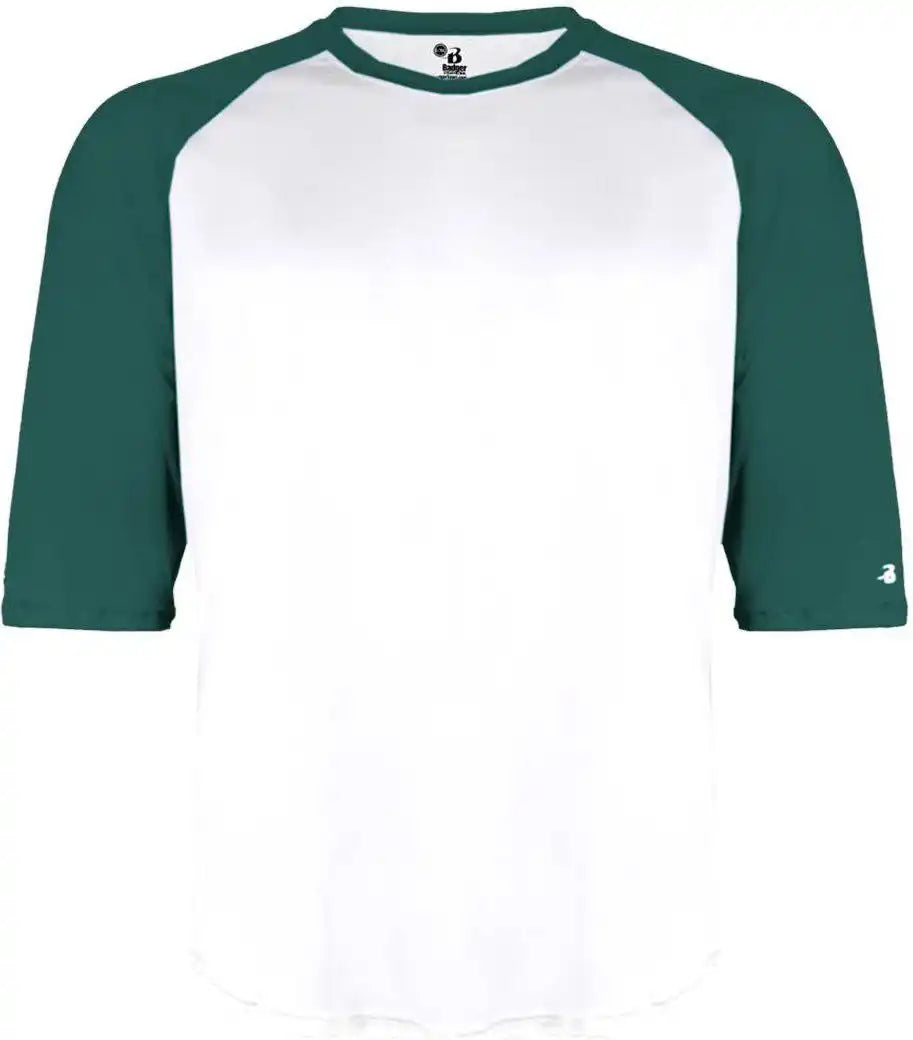 Badger Sport 4133 b Baseball Adult Undershirt White Forest