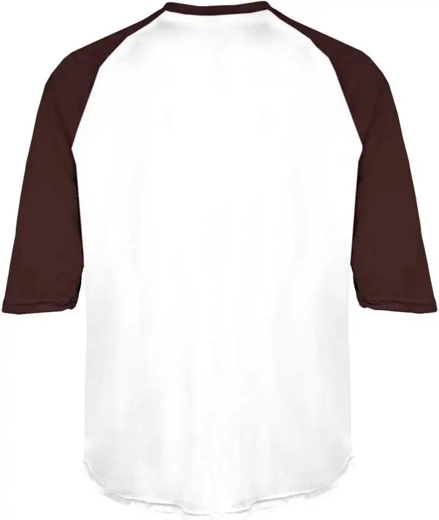 Badger Sport 4133 b Baseball Adult Undershirt White Maroon