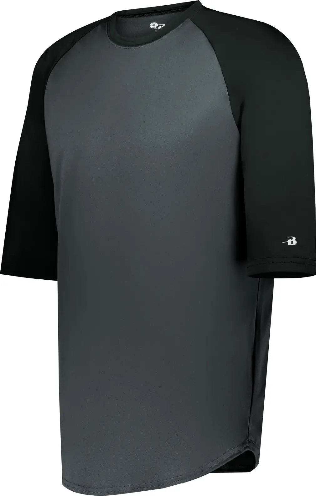 Badger Sport 4133 B-baseball Tee - Graphite Black - Adult s