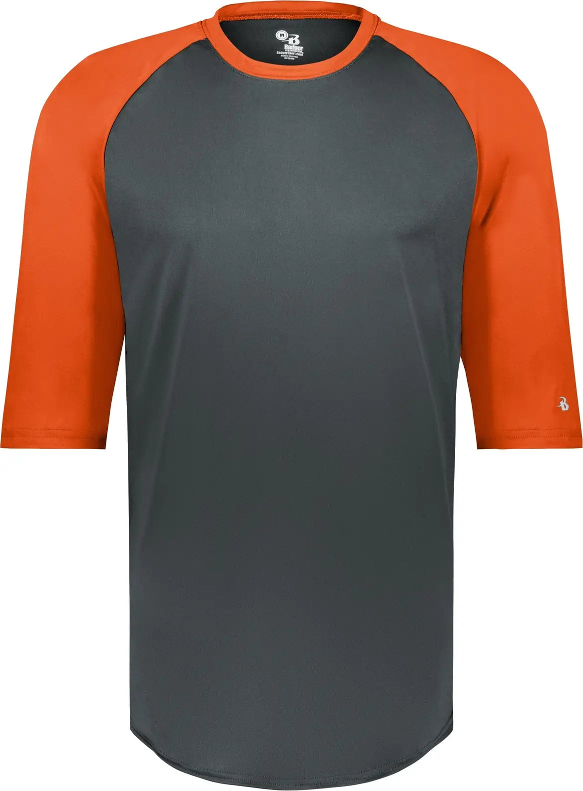 Badger Sport 4133 B-baseball Tee - Graphite Burnt Orange