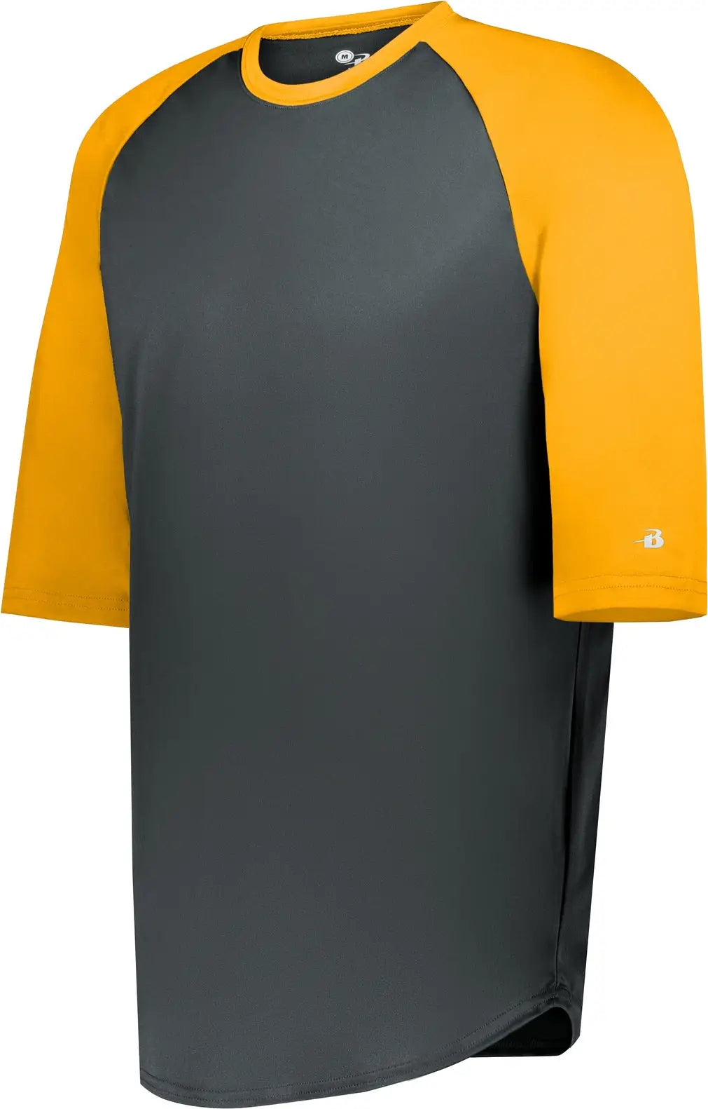 Badger Sport 4133 B-baseball Tee - Graphite Gold - Adult s