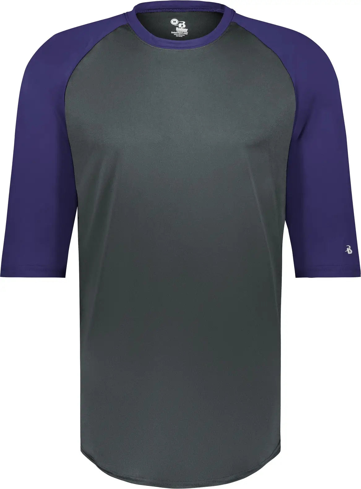 Badger Sport 4133 B-baseball Tee - Graphite Purple