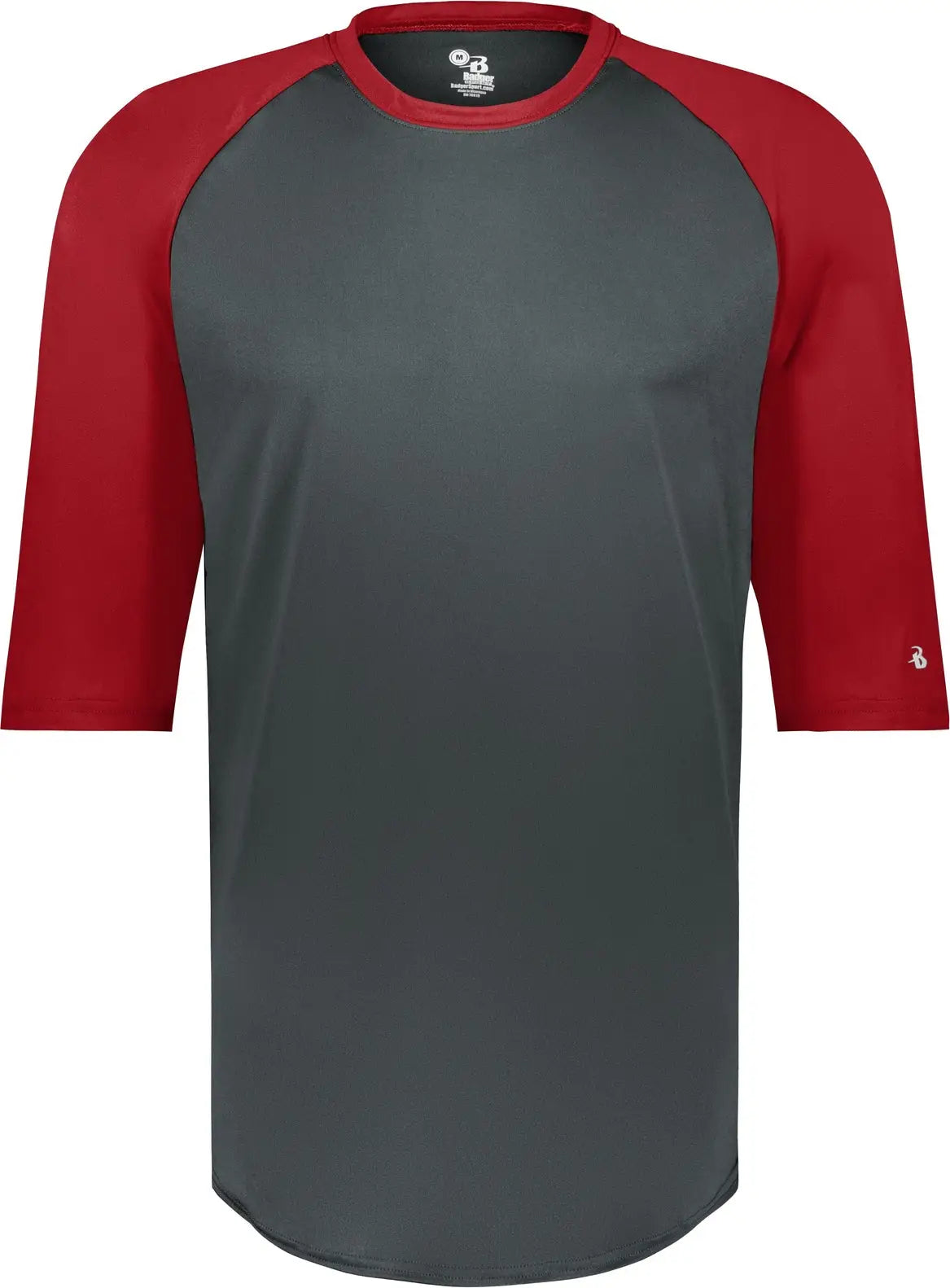 Badger Sport 4133 B-baseball Tee - Graphite Red - Adult s