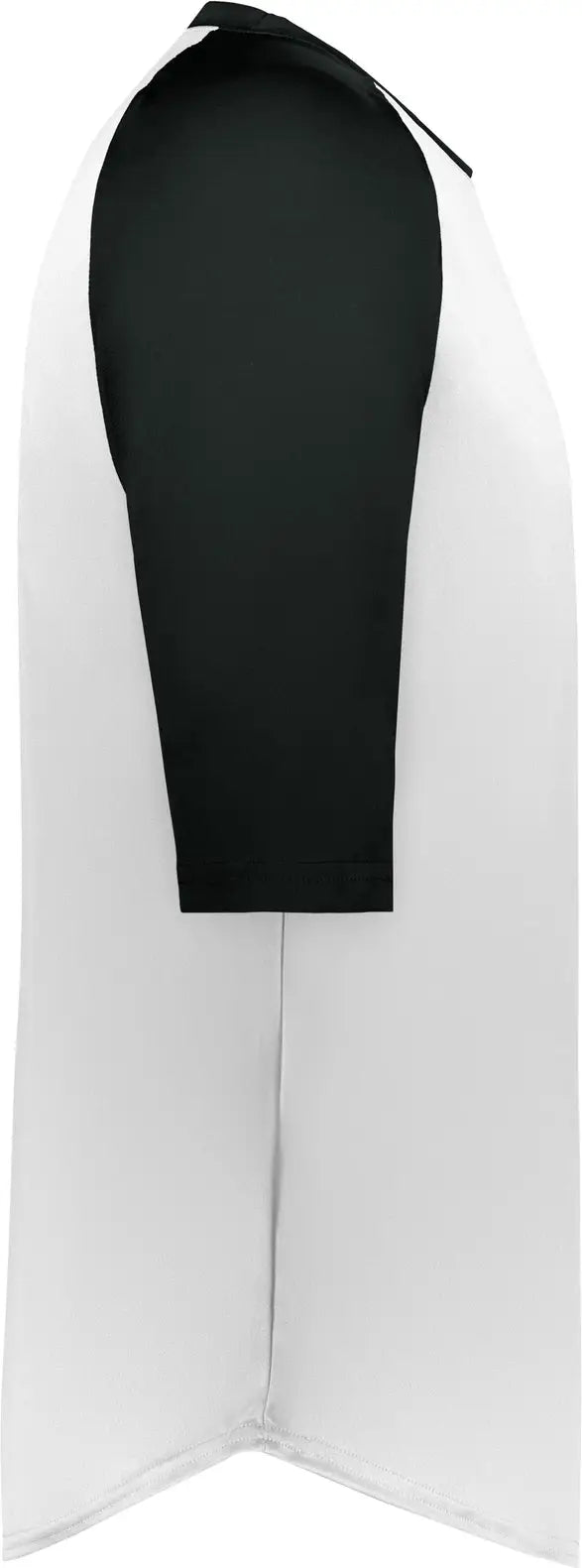 Badger Sport 4133 B-baseball Tee - White Black