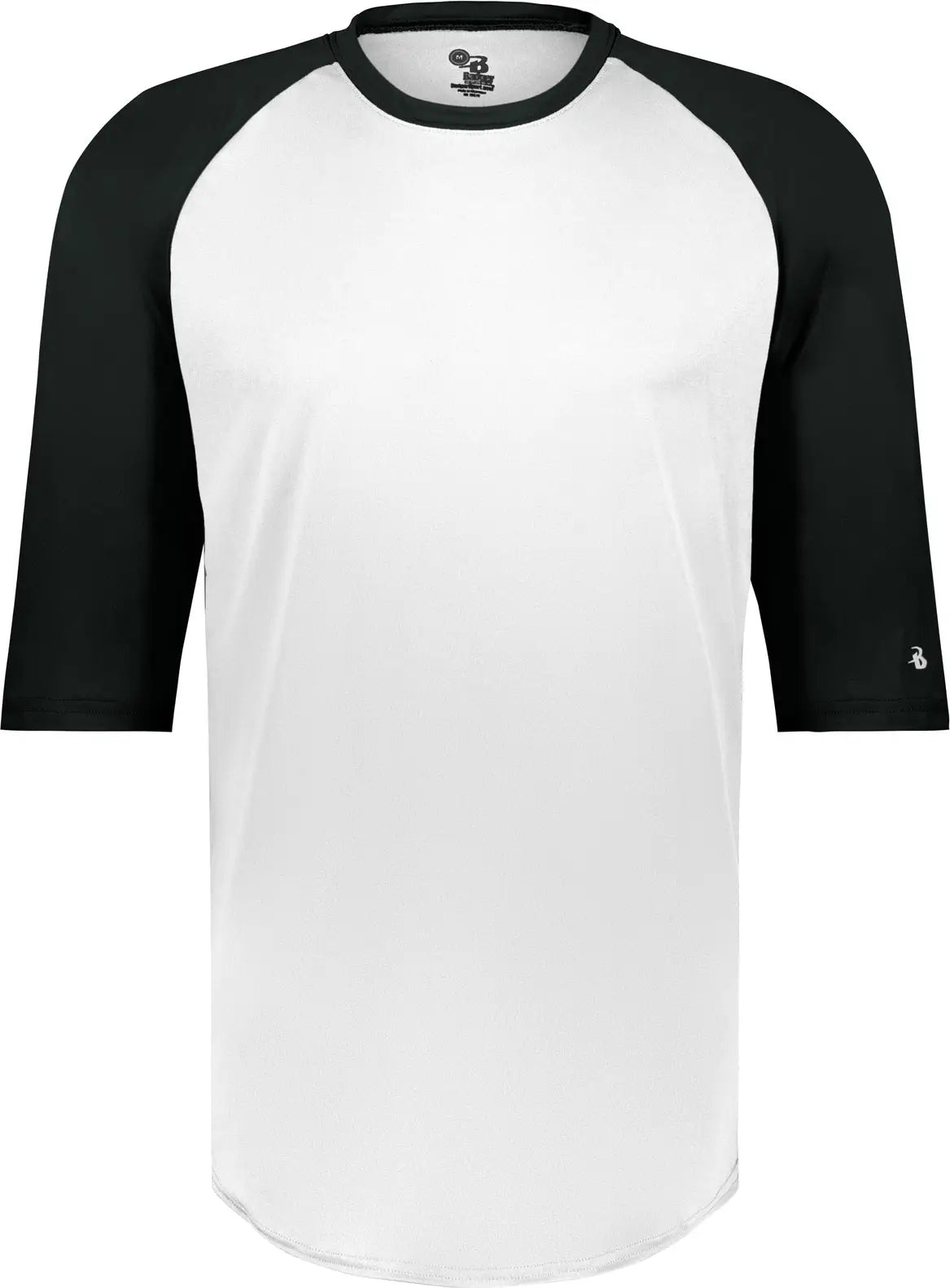 Badger Sport 4133 B-baseball Tee - White Black