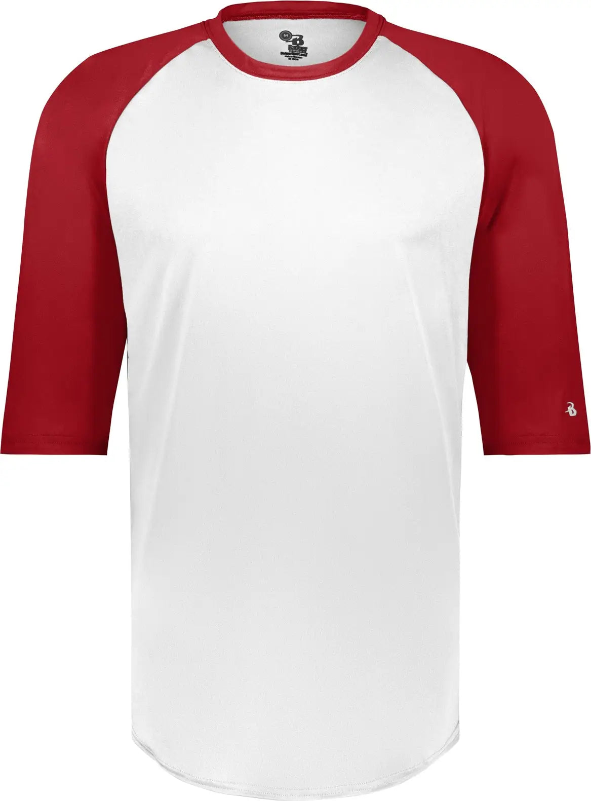 Badger Sport 4133 B-baseball Tee - White Red