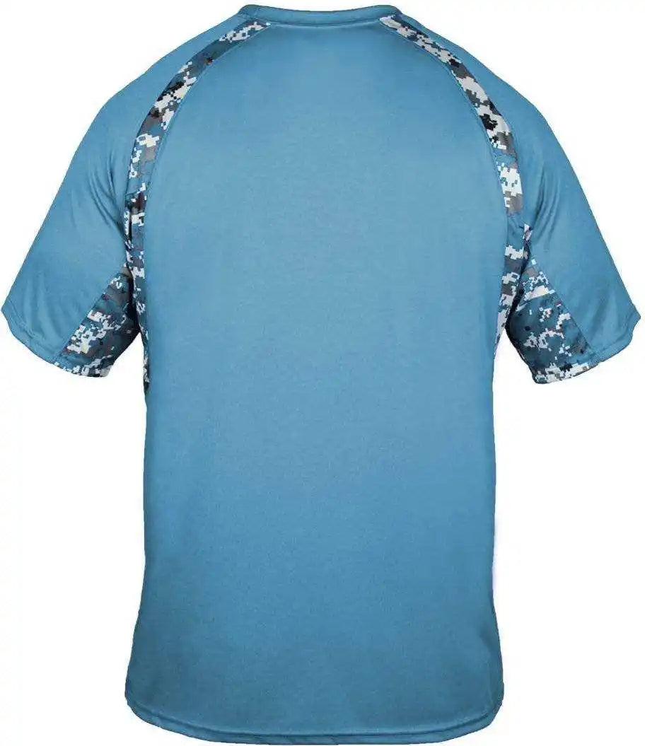 Badger Sport 4140 Digital Hook Adult Tee - Columbia Bl